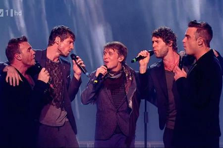 Back for good: 2017 wollen Take That Jubiläum feiern - auch mit Robbie Williams (re.) Back for good: 2017 wollen Take That Jubiläum feiern - auch mit Robbie Williams (re.)