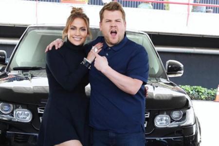 Jennifer Lopez und James Corden hatten viel Spaß Jennifer Lopez und James Corden hatten viel Spaß