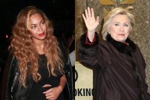 Beyoncé: Besuch von Hilary Clinton beim Videodreh