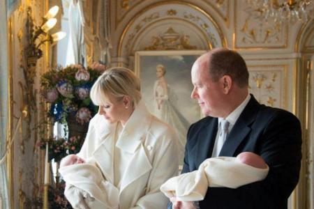 10. Mai: Die Zwillinge von Fürst Albert II. von Monaco (57) und Fürstin Charlène (37), Prinzessin Gabriella und Thronfolger ...