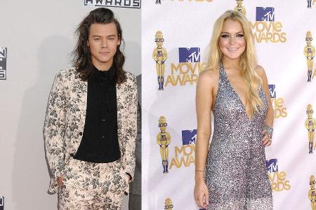 Werden wohl kein Liebespaar: Harry Styles und Lindsay Lohan Werden wohl kein Liebespaar: Harry Styles und Lindsay Lohan