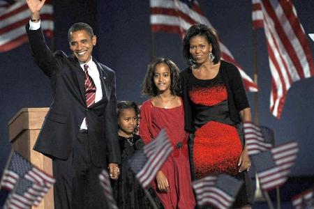 Barack Obama und seine Familie leben seit 2009 im Weißen Haus Barack Obama und seine Familie leben seit 2009 im Weißen Haus