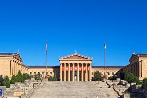 Die Stufen zum Philadelphia Museum of Art in Philadelphia