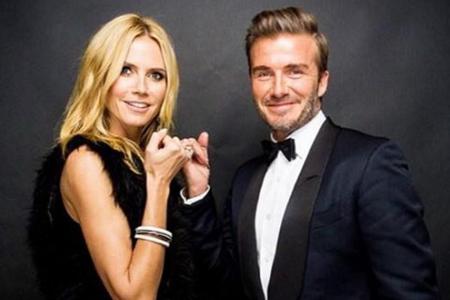 Heidi Klum und David Beckham beim Unicef Ball Heidi Klum und David Beckham beim Unicef Ball