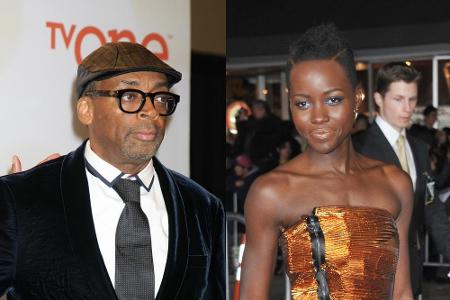 Zwei Stars, die über rassistische Zustände in Hollywood klagen: Regisseur Spike Lee und Schauspielerin Lupita Nyong'o Zwei Stars, die über rassistische Zustände in Hollywood klagen: Regisseur Spike Lee und Schauspielerin Lupita Nyong'o