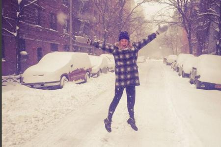 Diane Kruger freut sich sichtlich über das New Yorker Winterwunderland Diane Kruger freut sich sichtlich über das New Yorker Winterwunderland