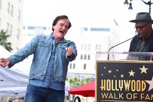 Quentin Tarantino und Samuel L. Jackson auf dem Walk of Fame in Hollywood