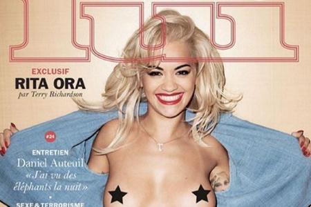 Wie Gott sie schuf und mit Sternen: Rita Ora auf dem Cover des Magazins Wie Gott sie schuf und mit Sternen: Rita Ora auf dem Cover des Magazins