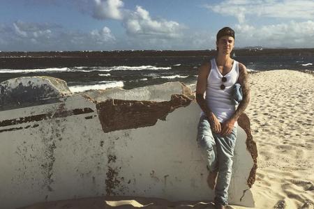 Justin Bieber befindet sich derzeit im Urlaub in Mexiko Justin Bieber befindet sich derzeit im Urlaub in Mexiko