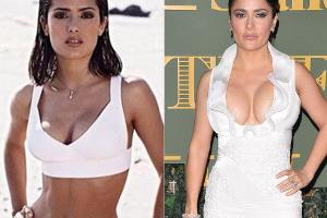 Blick zurück auf dünne Zeiten: Salma Hayek fühlt sich jetzt besser
