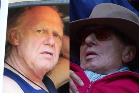 Für Gunter Gabriel (l.) und Rolf Zacher waren die Strapazen im Camp zu viel Für Gunter Gabriel (l.) und Rolf Zacher waren die Strapazen im Camp zu viel