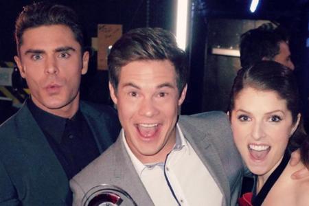Das Gewinnertrio: Zac Efron (li.), Adam DeVine und Anna Kendrick Das Gewinnertrio: Zac Efron (li.), Adam DeVine und Anna Kendrick