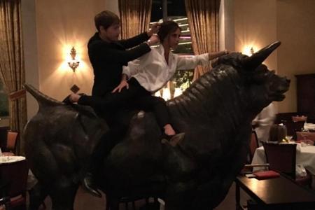 Victoria Beckham und Friseur Ken Paves in Las Vegas Victoria Beckham und Friseur Ken Paves in Las Vegas