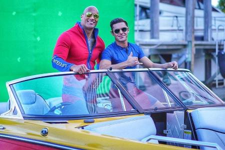 Seit Montag stehen Zac Efron udn Dwayne Johnson in Florida für Seit Montag stehen Zac Efron udn Dwayne Johnson in Florida für