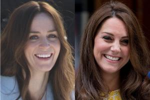 Emily Blunt am Set (l.) und Herzogin Kate nach Charlottes Geburt sehen mindestens aus wie Schwestern, wenn nicht wie Zwillinge