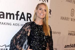 Heidi Klum trägt Lametta