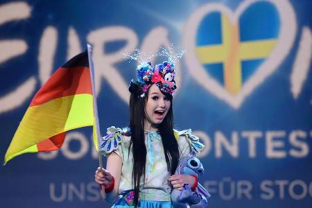 Jamie-Lee Kriewitz nach ihrem Sieg im Vorentscheid Jamie-Lee Kriewitz nach ihrem Sieg im Vorentscheid