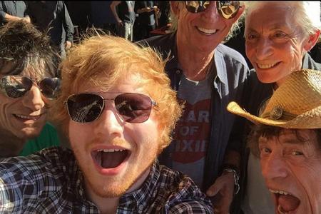 Bitte lächeln: Ed Sheeran und die Rolling Stones Bitte lächeln: Ed Sheeran und die Rolling Stones
