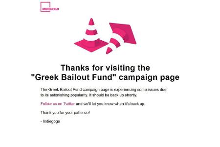 Indiegogo nahm die Kampagne am Dienstagabend vom Netz
