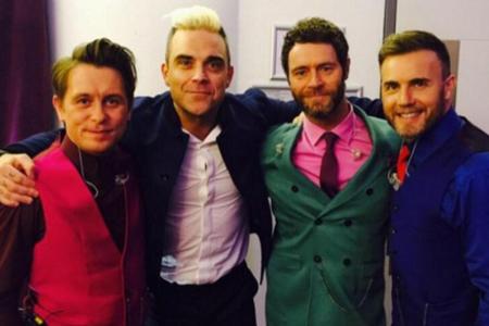 Ex-Bandkollegen unter sich: Mark Owen, Robbie Williams, Howard Donald und Gary Barlow (v.l.) Ex-Bandkollegen unter sich: Mark Owen, Robbie Williams, Howard Donald und Gary Barlow (v.l.)