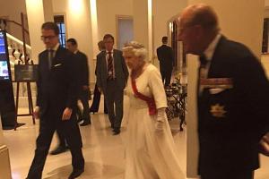 Queen Elizabeth II.: Festliches Bankett im Schloss Bellevue