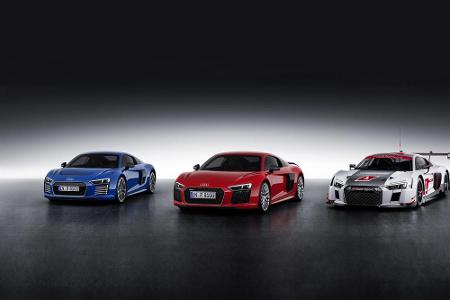 Bestes Beispiel für den Techniktransfer auf die Straße: die Modellfamilie R8