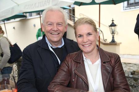 Strahlendes Paar: Rüdiger Grube und Cornelia Poletto Strahlendes Paar: Rüdiger Grube und Cornelia Poletto