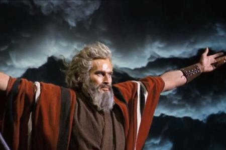 Charlton Heston in seiner wohl berühmtesten Rolle: Moses