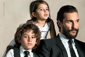 Matthew McConaughey posiert mit seinen Kindern für "Dolce & Gabbana"