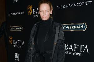 Uma Thurman: Ungestylt zur Cocktail-Party