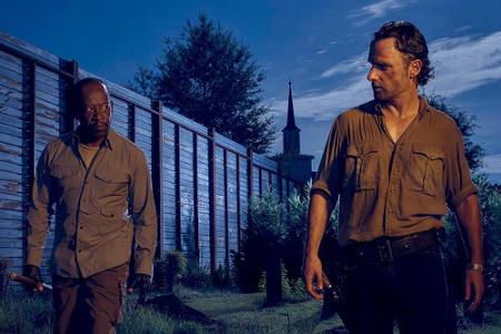 Alte Bekannte: Morgan (Lennie James, l.) und Rick (Andrew Lincoln) Alte Bekannte: Morgan (Lennie James, l.) und Rick (Andrew Lincoln)