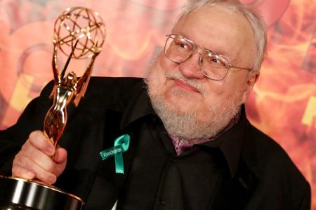 George R. R. Martin bei einer Emmy-Party in Hollywood George R. R. Martin bei einer Emmy-Party in Hollywood