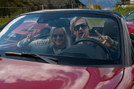 Samu Haber hatte offensichtlich Spaß im MX-5 Samu Haber hatte offensichtlich Spaß im MX-5