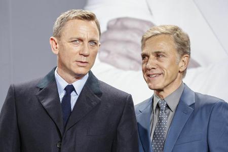 Daniel Craig (l.) und Christoph Waltz bei der Daniel Craig (l.) und Christoph Waltz bei der