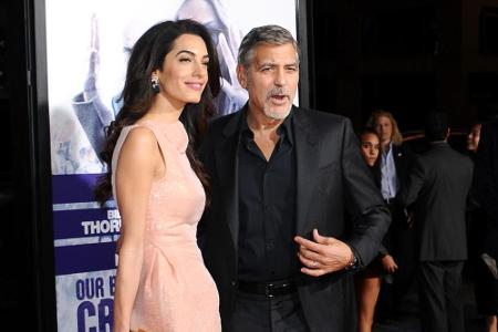 Amal und George Clooney bei der Premiere von 