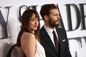 Jamie Dornan und Dakota Johnson bei der Premiere von "Fifty Shades of Grey" in London