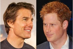 Arbeiten Tom Cruise (li.) und Prinz Harry bald zusammen an einem "Top Gun"-Sequel?