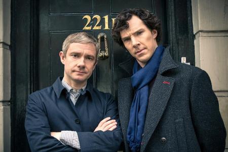 Benedict Cumberbatch (r.) und Martin Freeman in Benedict Cumberbatch (r.) und Martin Freeman in