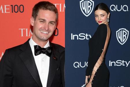 Evan Spiegel und Miranda Kerr wurden beim Turteln erwischt Evan Spiegel und Miranda Kerr wurden beim Turteln erwischt