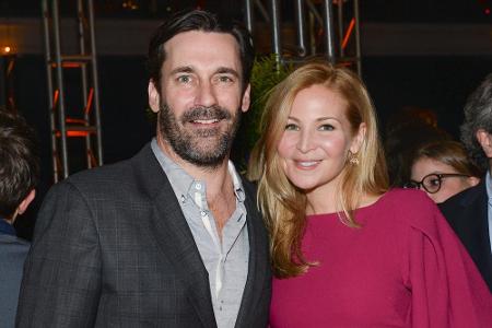 Jon Hamm und seine langjährige Partnerin Jennifer Westfeld im Januar in New York Jon Hamm und seine langjährige Partnerin Jennifer Westfeld im Januar in New York