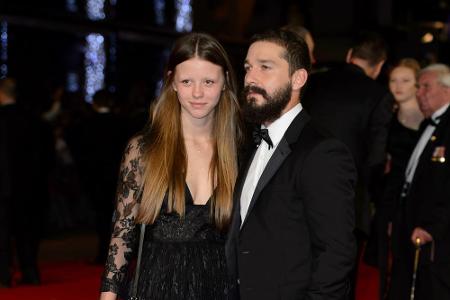Shia LaBeouf und Mia Goth auf dem BFI London Film Festival im Oktober 2014