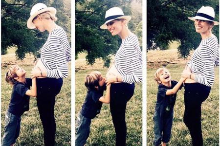 So bestätigt Karolina Kurkova auf Instagram die Gerüchte um ihre zweite Schwangerschaft