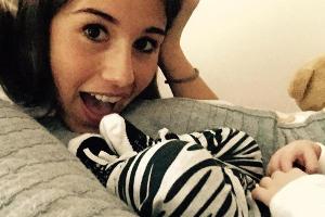 Sarah und Pietro: Köstliches Baby-Foto!