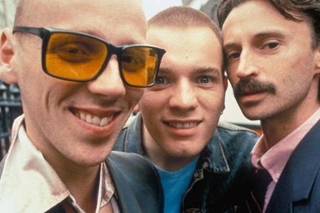 Ewen Bremner, Ewan McGregor, Robert Carlyle (v.l.n.r.) im ersten Teil von Ewen Bremner, Ewan McGregor, Robert Carlyle (v.l.n.r.) im ersten Teil von