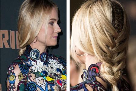Einfach aber ausgefallen: Die Frisur von Diane Kruger