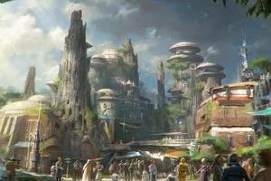 Mit diesem Bild pries Disney seine geplanten "Star Wars"-Themenparks an