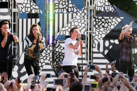 One Direction bei einem Auftritt für die Show One Direction bei einem Auftritt für die Show