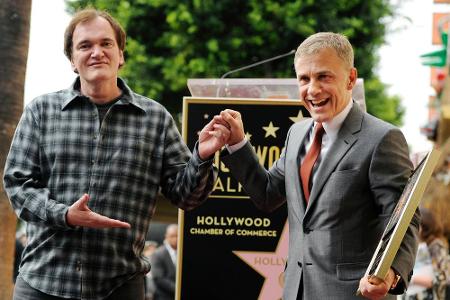 Christoph Waltz und Quentin Tarantino auf dem Hollywood Walk of Fame