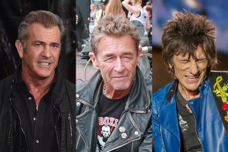 Mel Gibson, Peter Maffay und Ron Wood (v.l.) haben ihre Gattinnen für jüngere Frauen verlassen Mel Gibson, Peter Maffay und Ron Wood (v.l.) haben ihre Gattinnen für jüngere Frauen verlassen