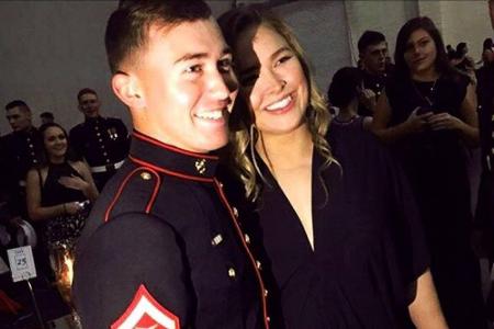 Ronda Rousey und Jarrod Haschert auf dem Marine Corps Ball Ronda Rousey und Jarrod Haschert auf dem Marine Corps Ball